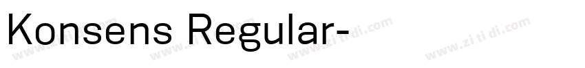 Konsens Regular字体转换